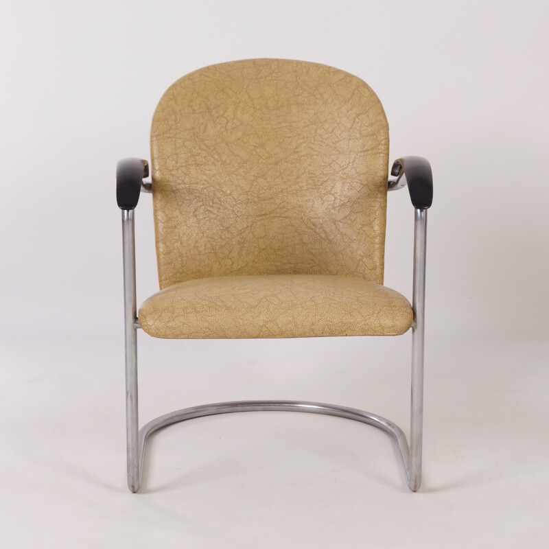 Vintage fauteuil 414 van W.H. Gispen voor Gispen, 1960