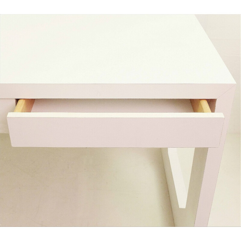 Vintage white desk by Michel Boyer, 1960