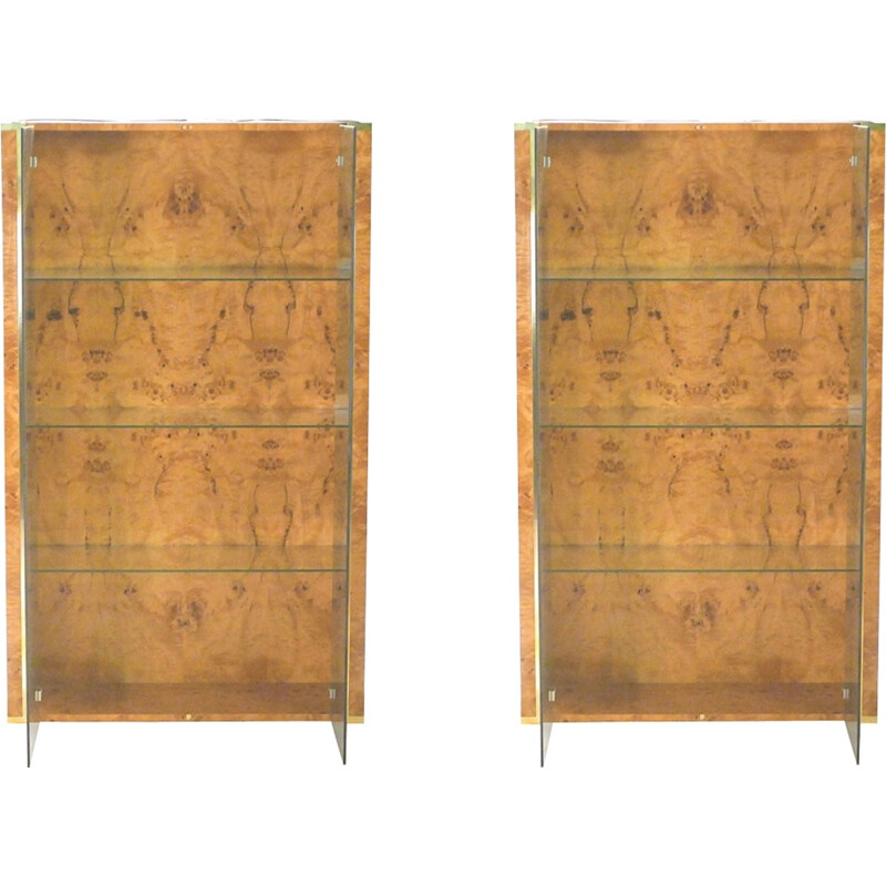 Pair of showcases par JC Mahey pour La Roche Bobois - 1970s