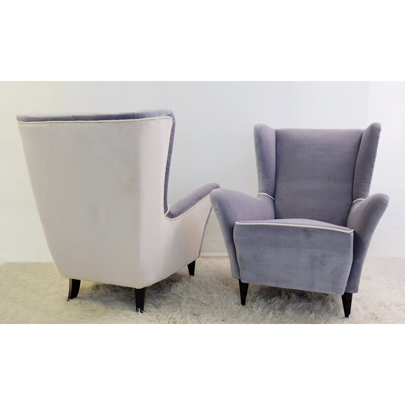 Pair of Italian vintage armchairs - 1950