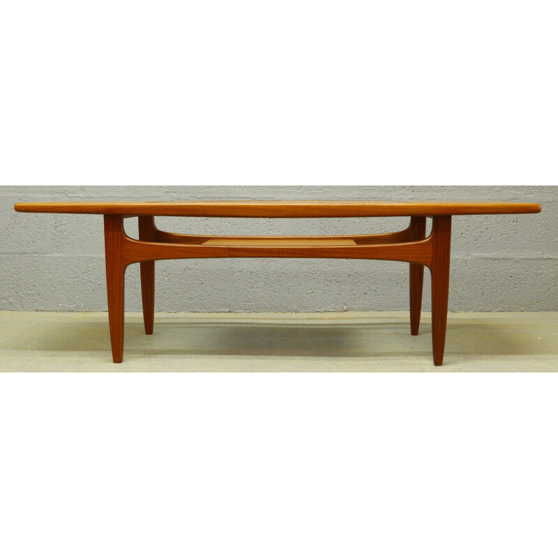 Vintage teak and glass coffee table produced by G-Plan - 1960s