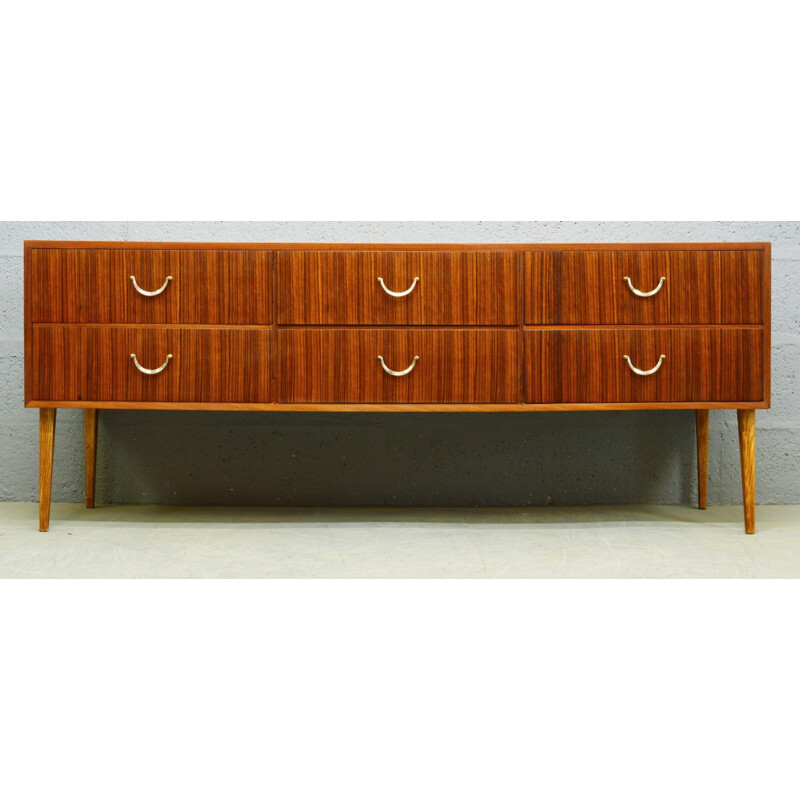 Vintage teak chest of drawers by Meredew Furniture - 1960s