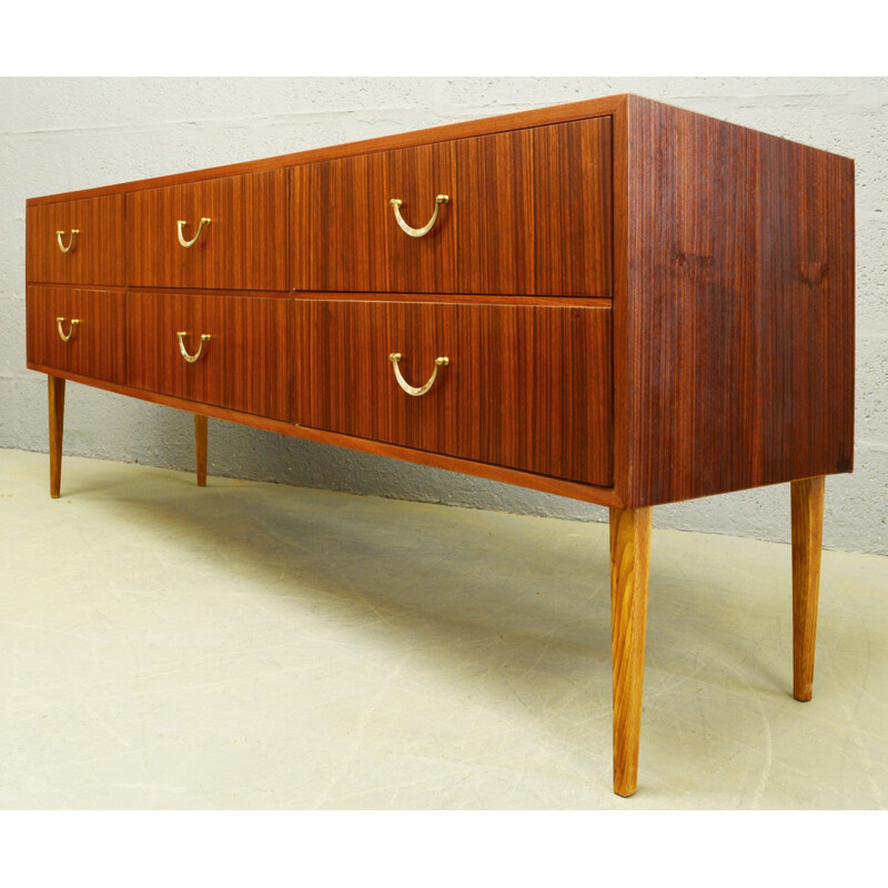 Vintage teak chest of drawers by Meredew Furniture - 1960s