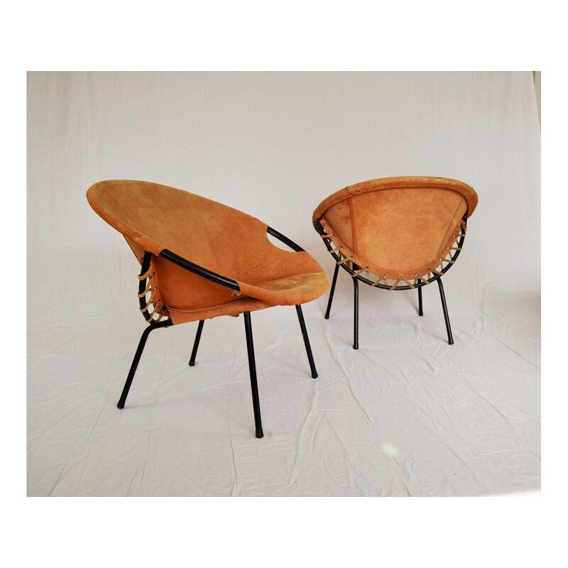 Paire de fauteuils circle de Lusch Erzeugnis pour Lush & Co - 1960