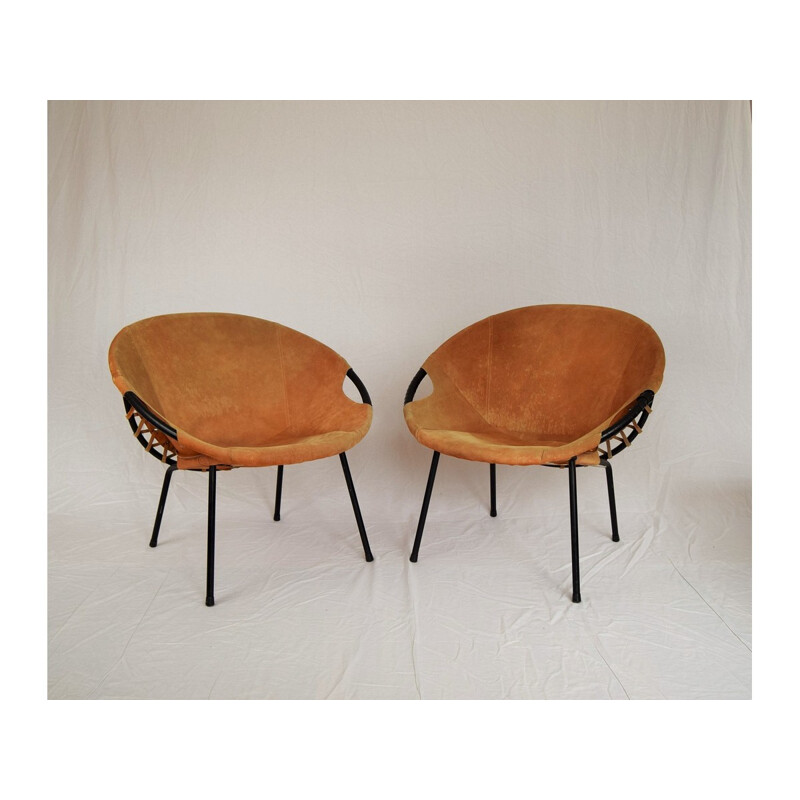 Paire de fauteuils circle de Lusch Erzeugnis pour Lush & Co - 1960