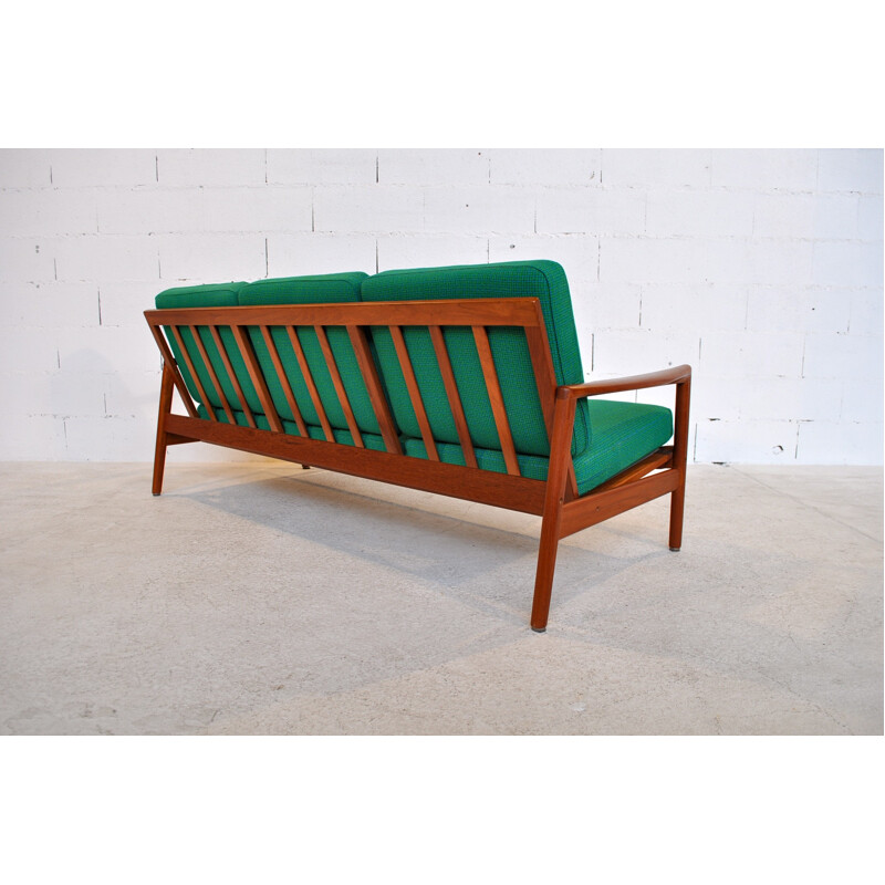 3 seater sofa "563" in teak, Hand OLSEN - 1960s