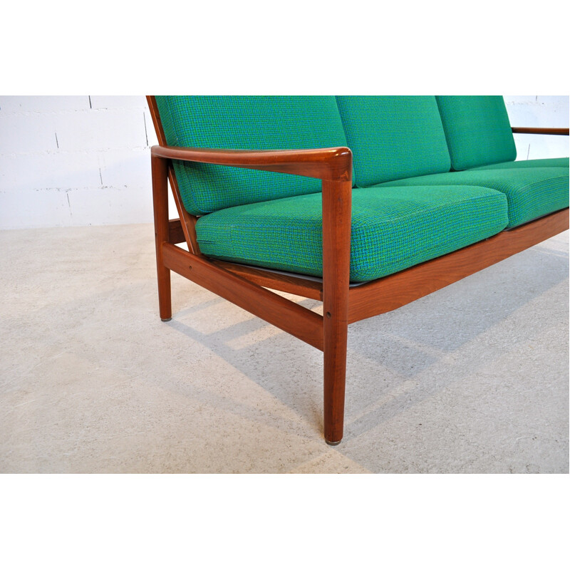 3 seater sofa "563" in teak, Hand OLSEN - 1960s