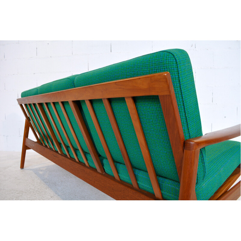 3 seater sofa "563" in teak, Hand OLSEN - 1960s