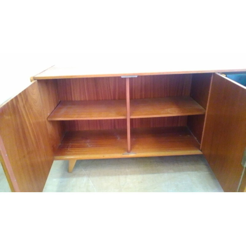 Oak sideboard with 3 compartments by Jiroutek interier in Prague - 1960s