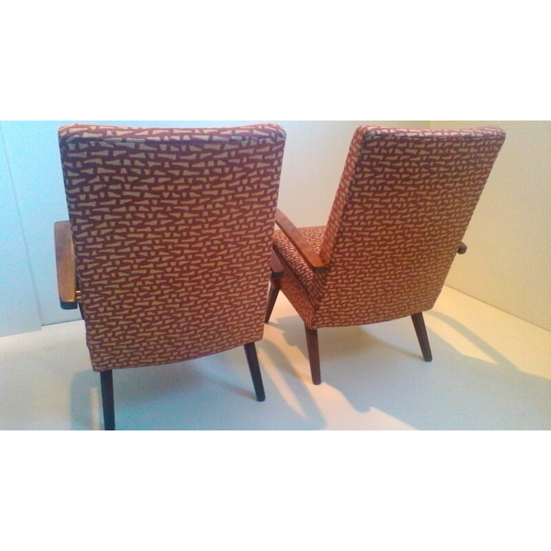 Pair of bentwood lounge chair by Thon - 1960s