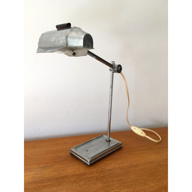 Pirouett Lamp in chromed steel industrial style - 1950s
