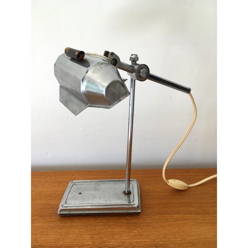 Pirouett Lamp in chromed steel industrial style - 1950s