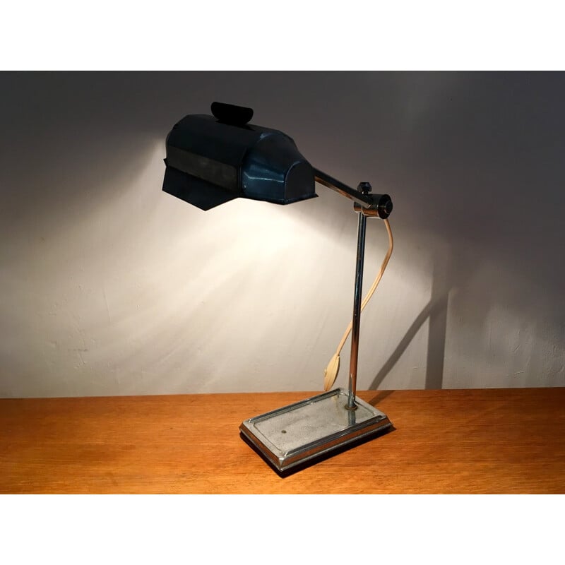 Pirouett Lamp in chromed steel industrial style - 1950s