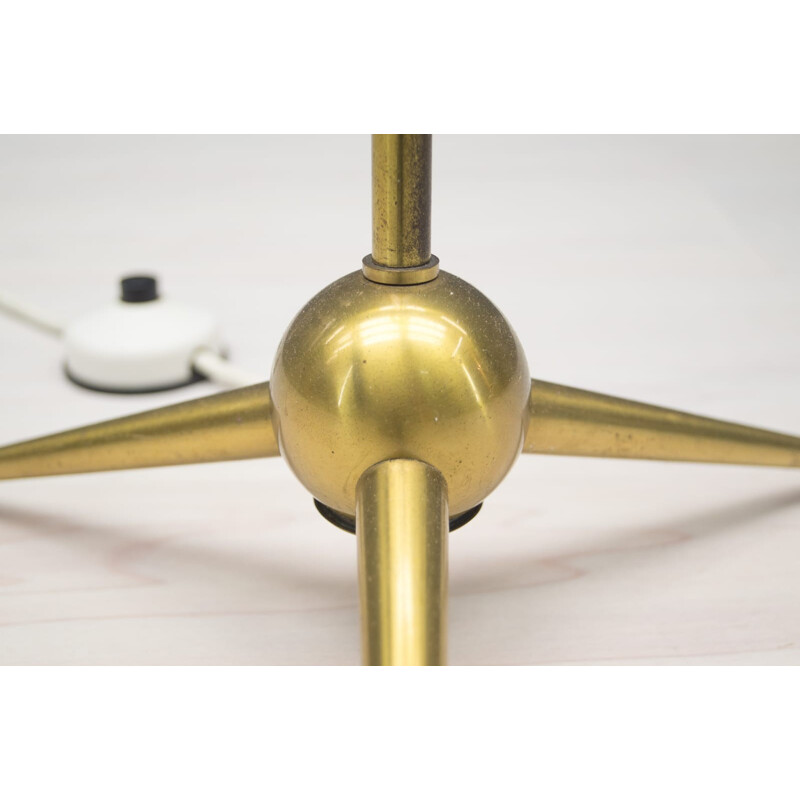 Brass Tripod Floor Lamp by Kalmar - 1950s