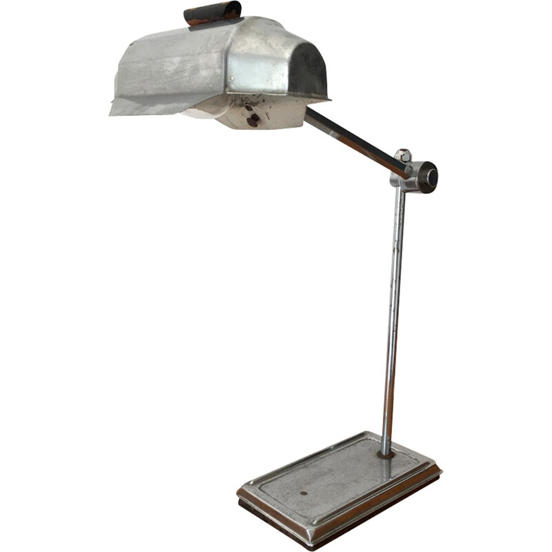 Lampe Pirouett en acier chromé, style industriel - 1950