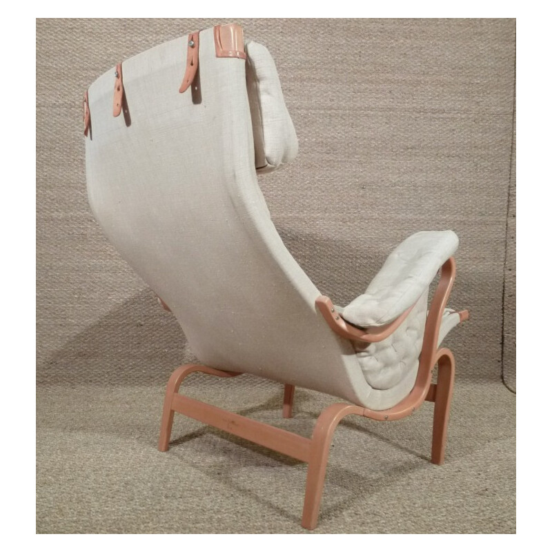 White "Pernilla 69" armchair, Bruno MATHSSON  - 1970s