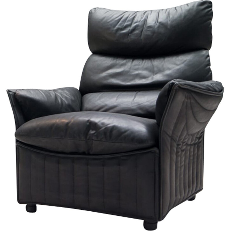 Fauteuil vintage en cuir par Airborne International - 1980