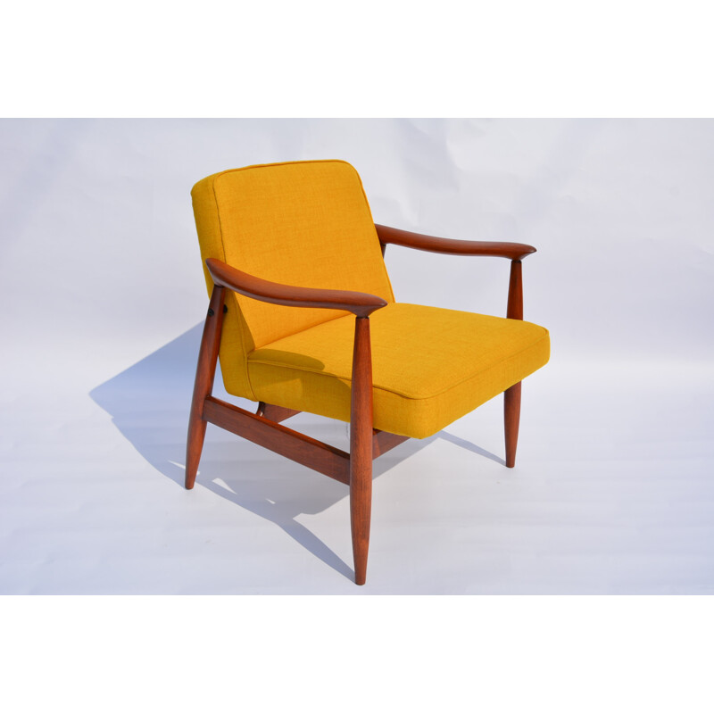 Vintage Warsaw yellow armchair - 1960