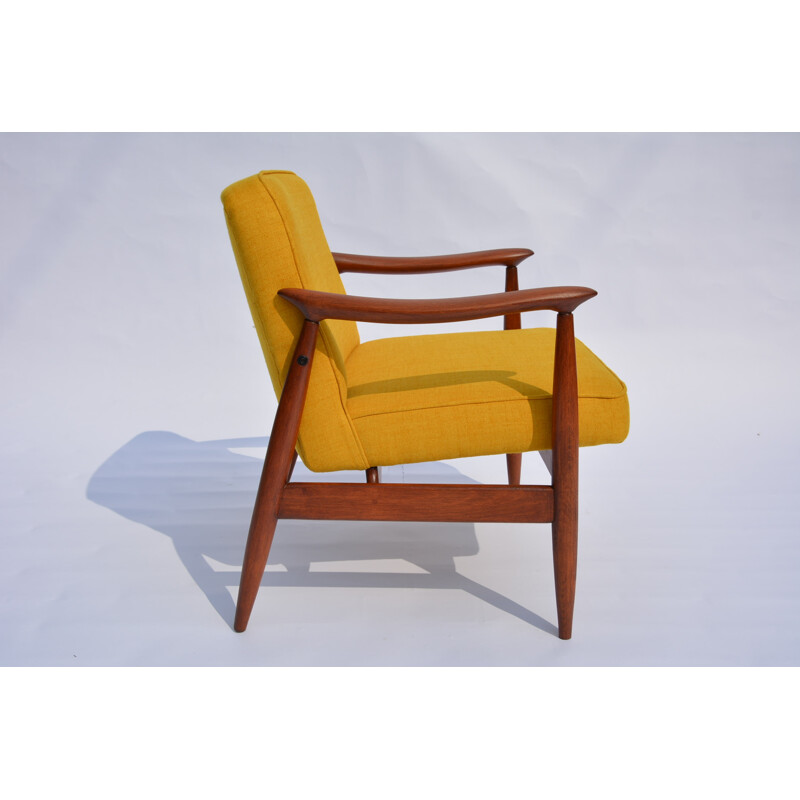 Vintage Warsaw yellow armchair - 1960