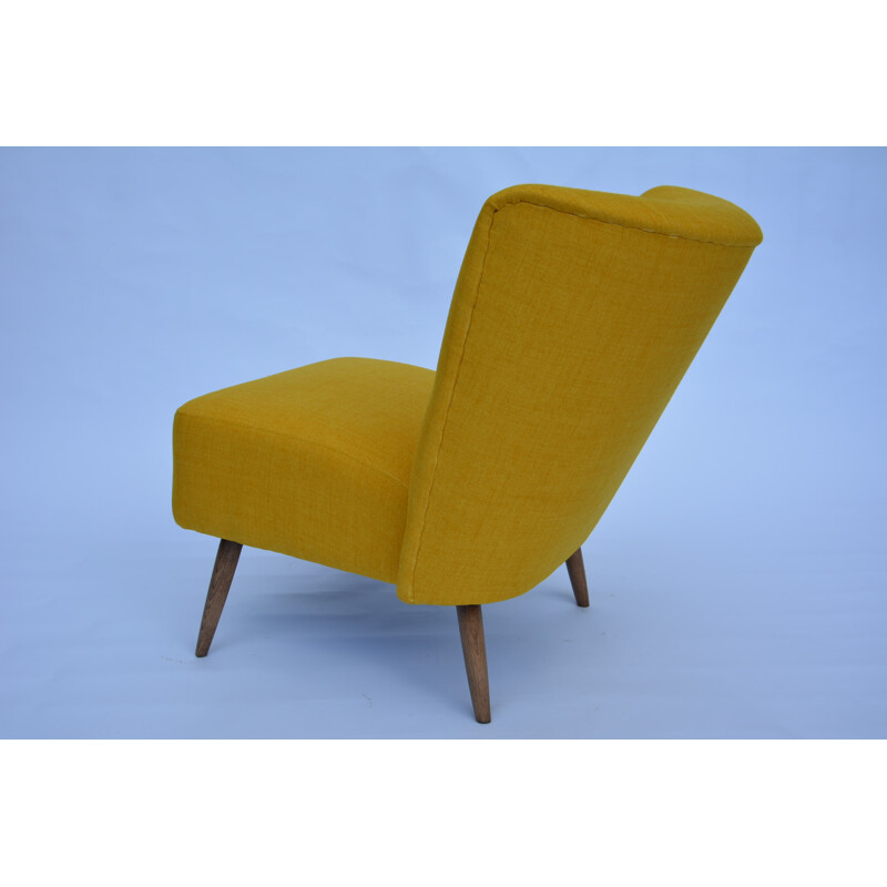 YELLOW COCKTAIL ARMCHAIRS - 1950s