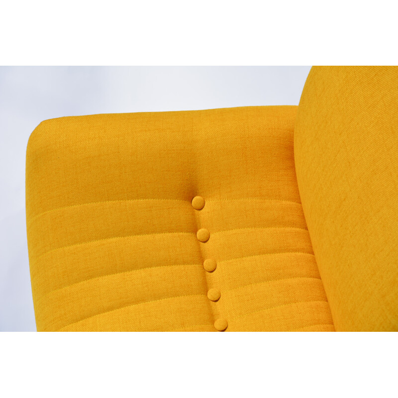 YELLOW COCKTAIL ARMCHAIRS - 1950s