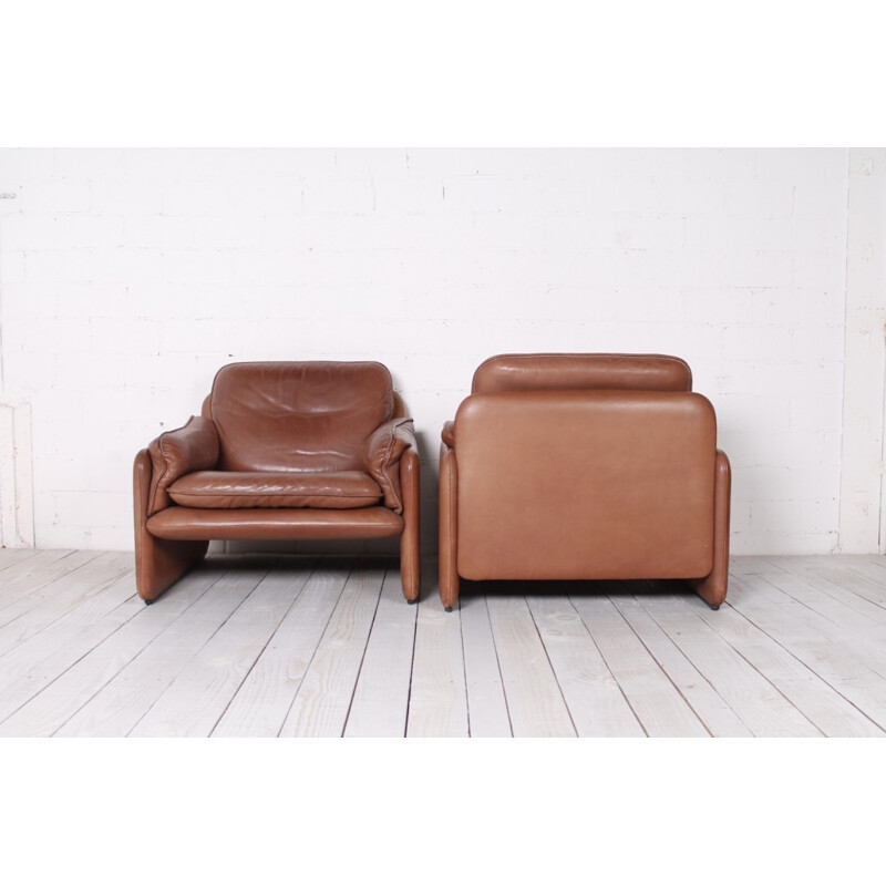 DS61 Armchairs & ottoman by de Sede -1970s