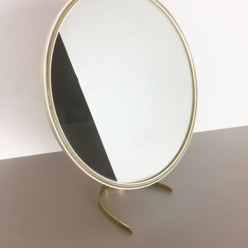 Vintage table mirror in metal - 1950s