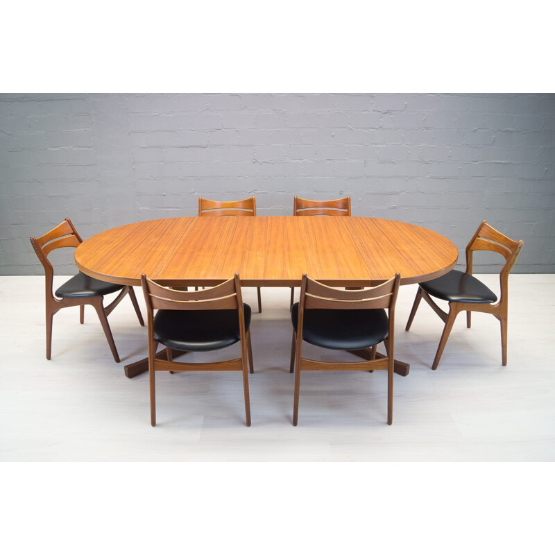 Ensemble à repas Danois "Model 310" de Erik Buch en teck - 1960