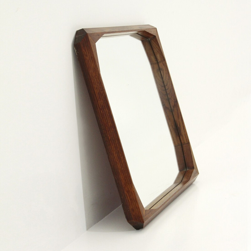 Italian mirror with teak frame - 1960s