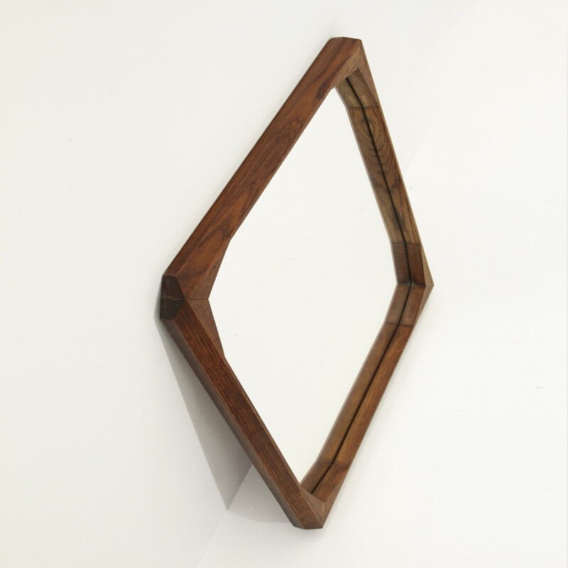 Italian mirror with teak frame - 1960s