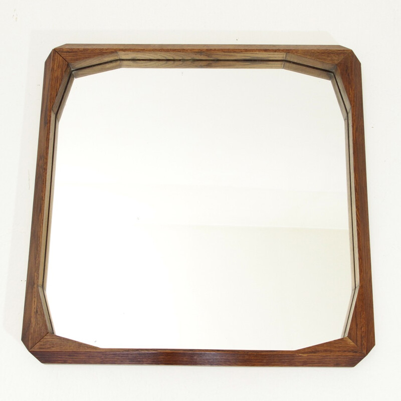 Italian mirror with teak frame - 1960s