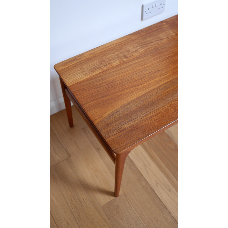 Solid teak coffee table by Arne Halvorsen for Rasmus Solberg - 1950s