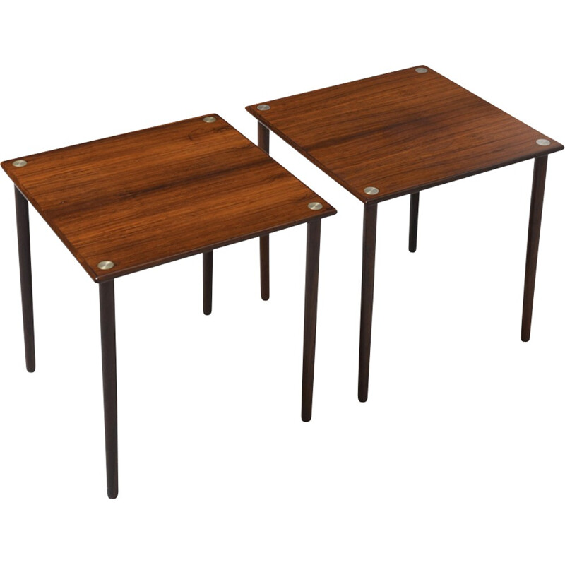 Pair of rosewood side tables by Georg Petersens for GP Farum - 1960s