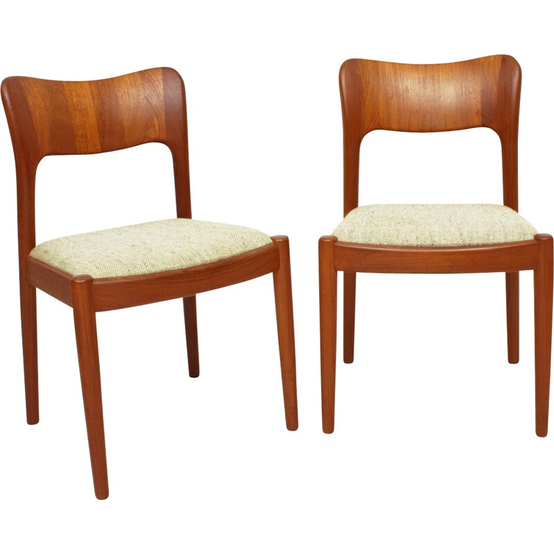 Set of 6 Teak Dining Chairs by John Mortensen for Koefoeds Hornslet - 1980s