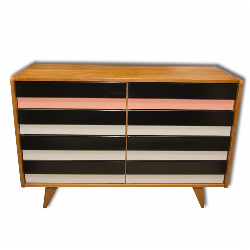 Mid-century U-453 chest of drawers by Jiří Jiroutek for Interier Praha - 1960s 