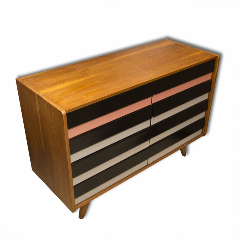 Mid-century U-453 chest of drawers by Jiří Jiroutek for Interier Praha - 1960s 