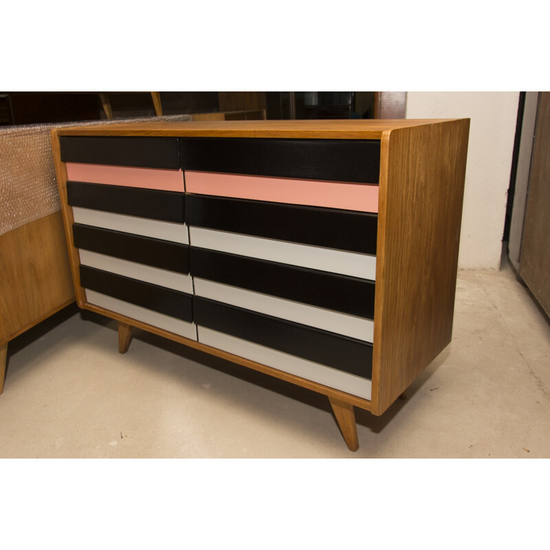 Mid-century U-453 chest of drawers by Jiří Jiroutek for Interier Praha - 1960s 