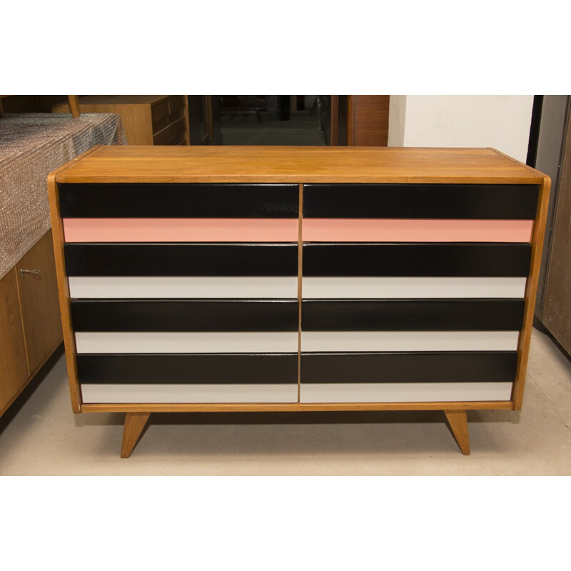 Mid-century U-453 chest of drawers by Jiří Jiroutek for Interier Praha - 1960s 