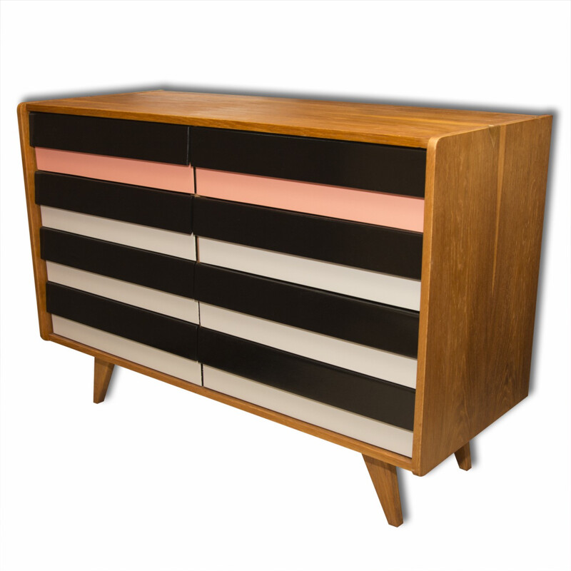 Mid-century U-453 chest of drawers by Jiří Jiroutek for Interier Praha - 1960s 