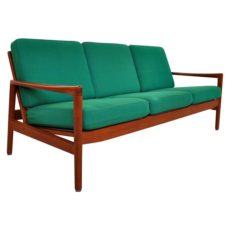 3 seater sofa "563" in teak, Hand OLSEN - 1960s