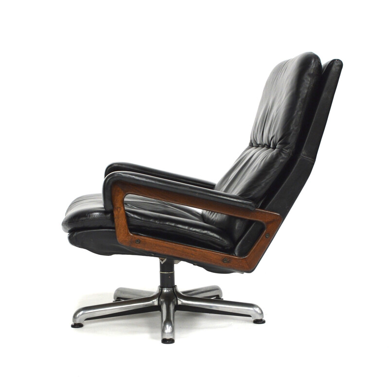 Fauteuil Lounge pivotant King d'André VanDenBeuck pour STRASSLE - 1960