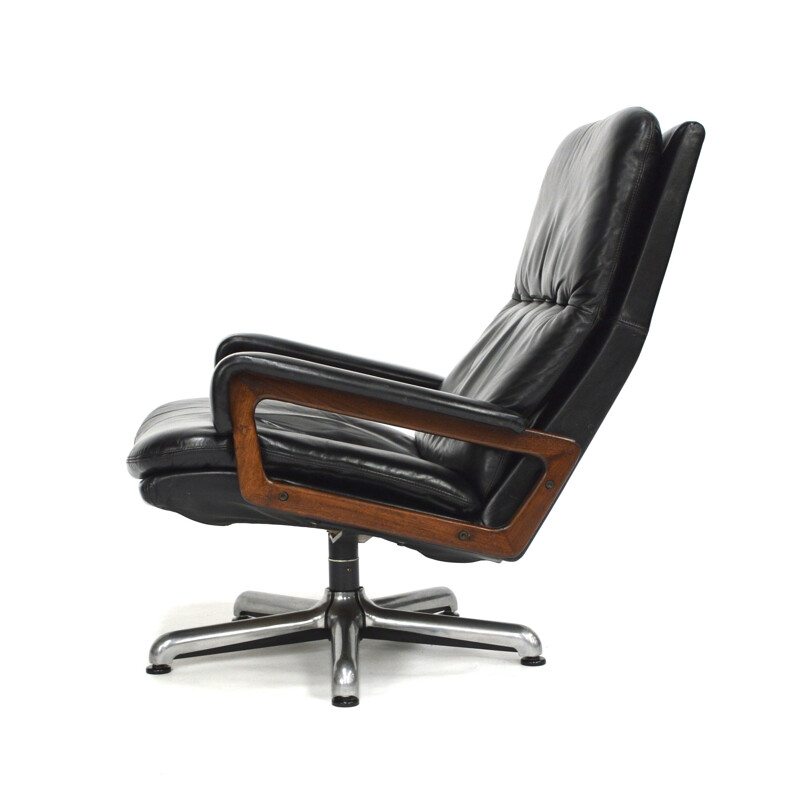 King lounge swivel chair by Andre VanDenBeuck for STRASSLE - 1960s