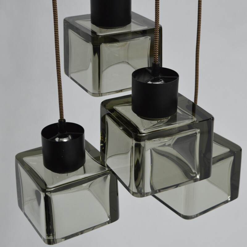 Cube Pendant Lamp by Flavio Poli for SEGUSO , Italy - 1950s
