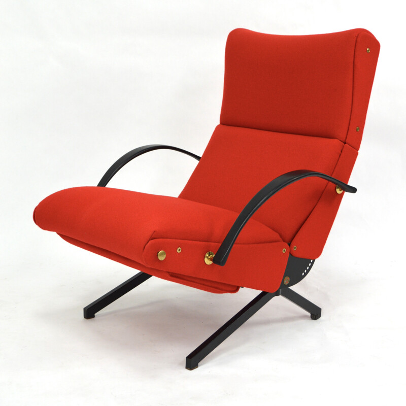 P40 Lounge Chair with New Upholstery by Osvaldo Borsani - 1950s