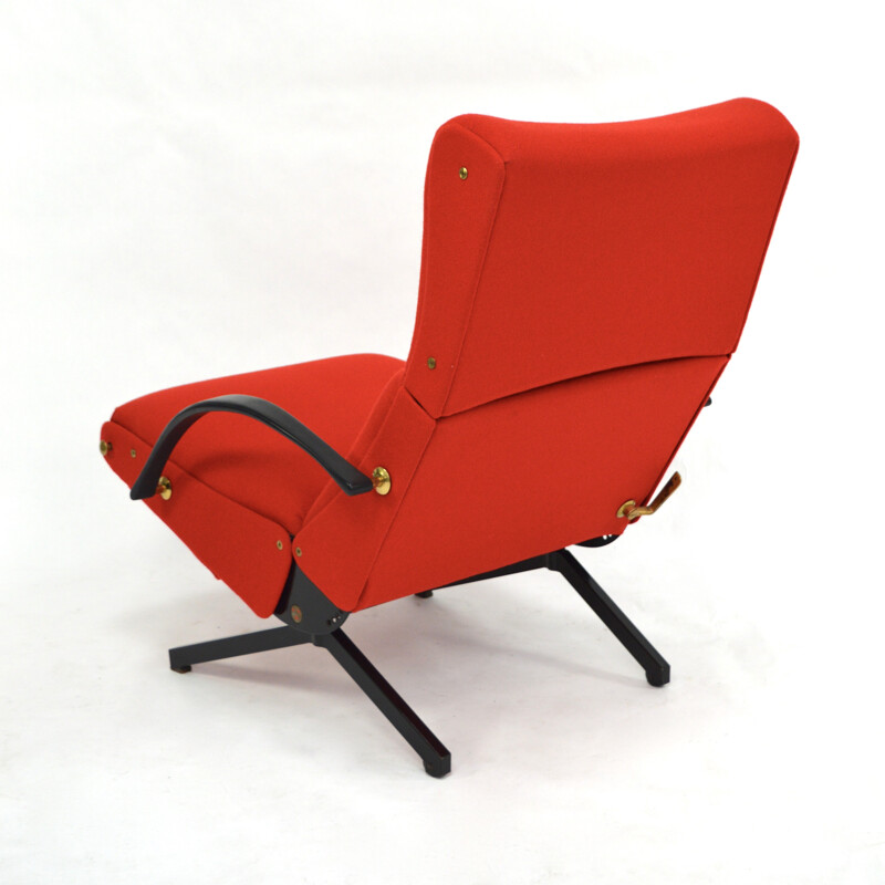 P40 Lounge Chair with New Upholstery by Osvaldo Borsani - 1950s