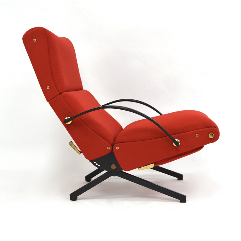 P40 Lounge Chair with New Upholstery by Osvaldo Borsani - 1950s