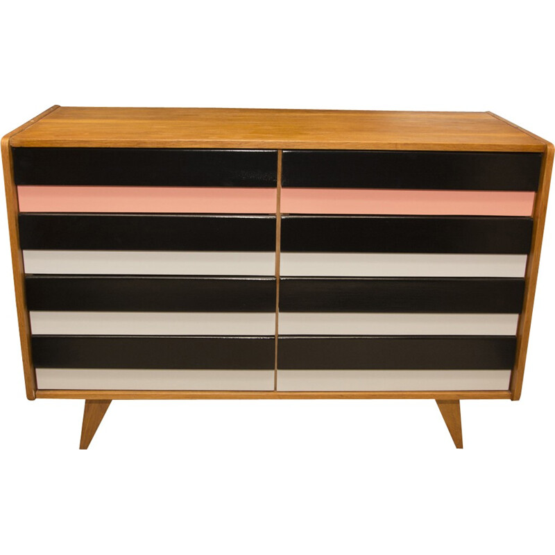 Mid-century U-453 chest of drawers by Jiří Jiroutek for Interier Praha - 1960s 