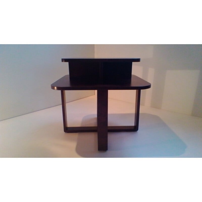 Vintage rectangular bentwood coffee table by Jindrich Halabala, 1940