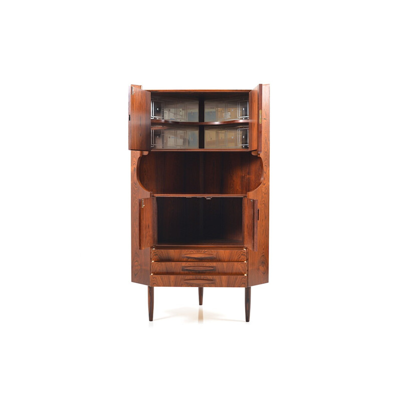 Mid-century Danish rosewood corner cabinet - 1960s