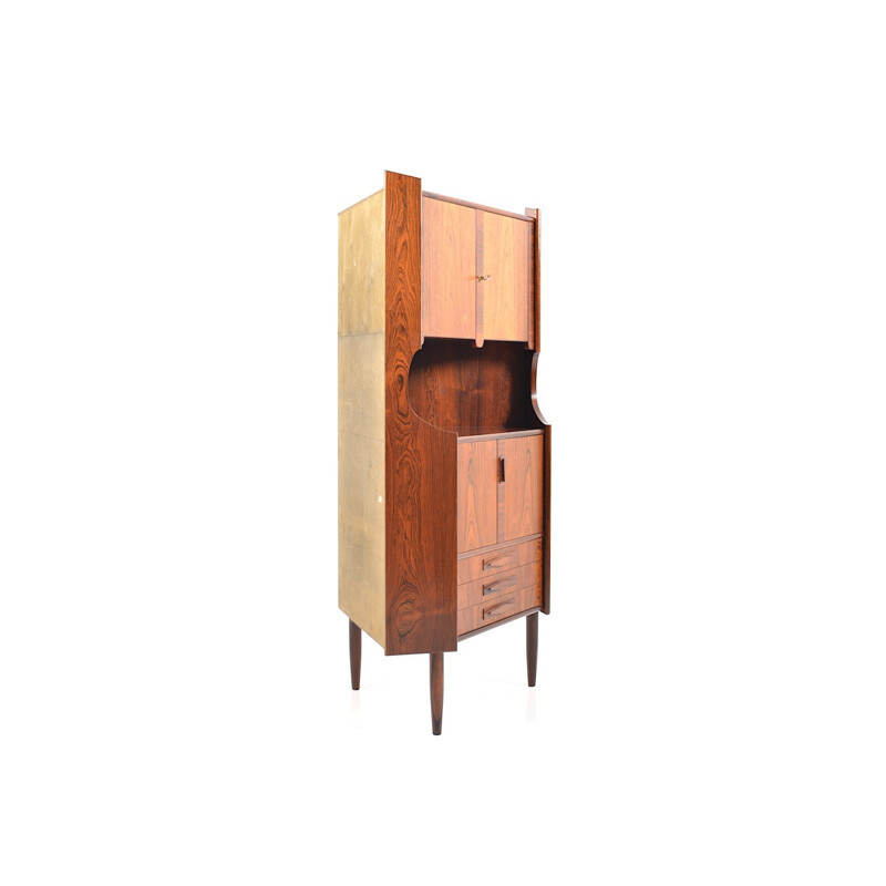 Armoire d'angle vintage danoise en palissandre - 1960